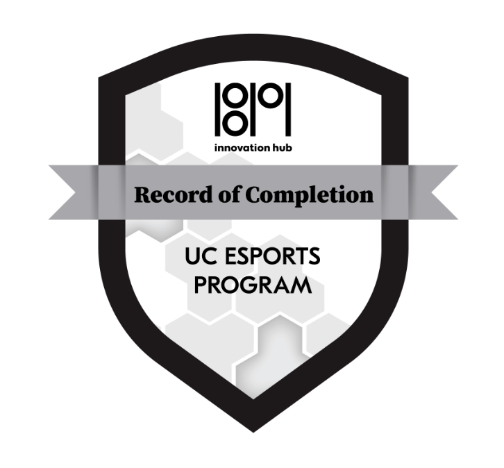 Esports record of completion badge 