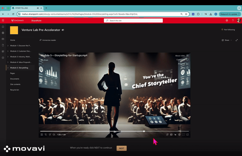 students discussing vl next